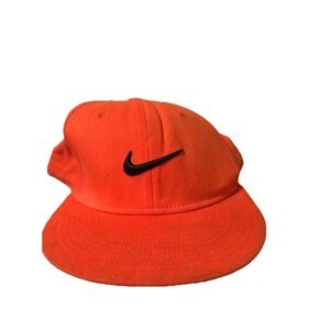 Nike True Swoosh Logo Cap Adult One Size Orange Casual‎ Hat Activewear Leisure